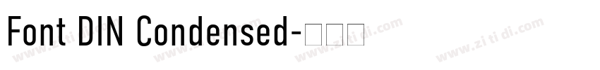 Font DIN Condensed字体转换